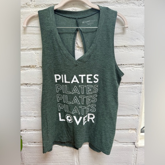 Beyond Yoga Dark Green Pilates Tank Top - Picture 1 of 5